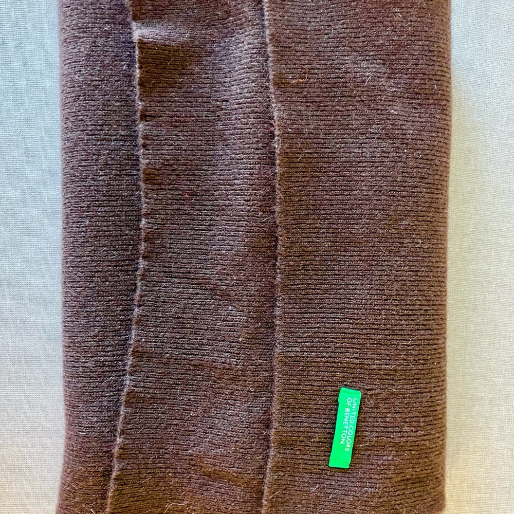 Chocolate Brown Wool Scarf
